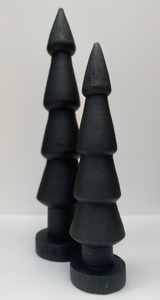 Black Wooden Christmas Tree